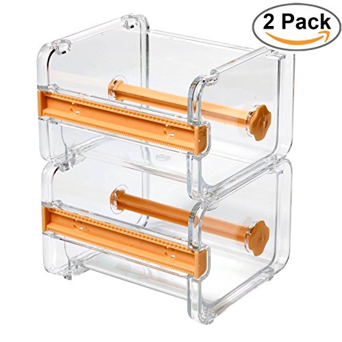 2pcs HomDSim Washi Tape Dispenser Cutter,Roll Tape Holder Organizer,Masking Tape Desktop Tape DIY Sticker Roll Tape Cutter Holder Storage,Washi Tape Box Yellow - color: Yellow