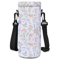 RICHEN Neoprene Water Bottle Carrier Bag with Adjustable Shoulder Strap,Insulated Water Bottle Cover for Stainless Steel/Glass/Plastic Bottles - color: BC55, size: 750ml