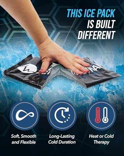 ActiveWrap Foot and Ankle Ice Pack Wrap & Heat Wrap, Small/Medium – Includes 2 Ultra Flex Gel Ice Packs for Injuries Reusable – Hot & Cold Therapy for Targeted Foot Pain Relief, Sprained Ankle & Heel - size: Small/Medium