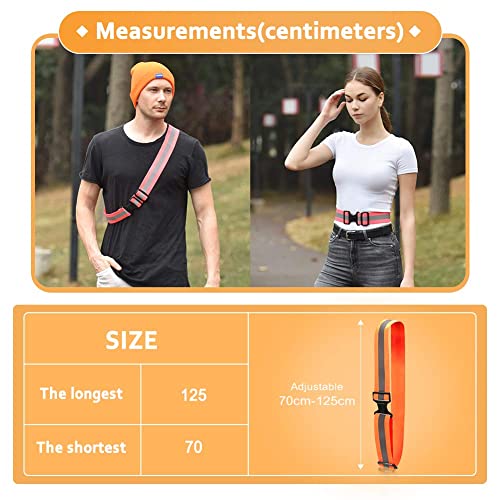 A-SAFETY Glow Belt - Reflective Running Belt (Yellow, Orange, Black, White) - color: Reflective Yellow