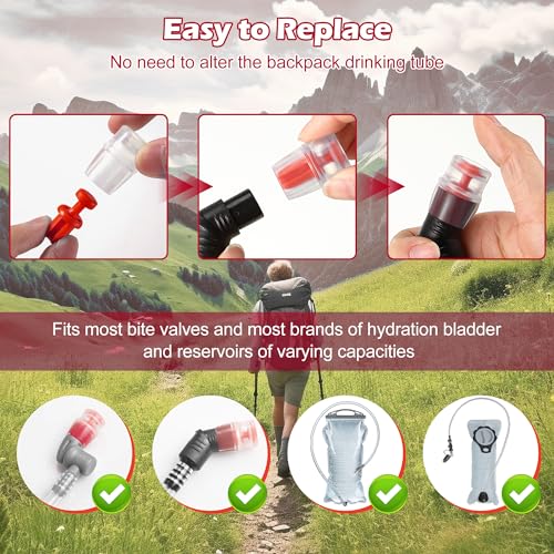 Enhon 5pk Hydration Bladder Silicone Bite Valve Replacement