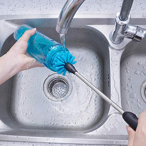 MOSOLAN Stainless Steel Water Bottle Cleaning Scrubbing Brush, 13 in - size: 13 Inch (Pack of 2)