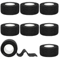 Tindobewan Self Adhesive Bandage Wrap, 1 Inch 8 Rolls Black - color: Black, size: 1 Inch