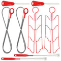 Patelai 2 Set 8 in 1 Reservoirs Hydration Bladder Cleaning Kit - color: Red