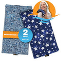 SunnyBay Heating Pad, Neck and Shoulder Wrap, 6x11 inch, Star Daisy - color: Blue Star and Royal Flower