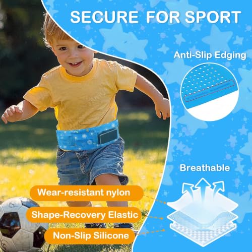 iGuerburn Insulin Pump Belt for Kids, Diabetic Pump Belt for T1D Children - size: S:17"-25"(Blue)