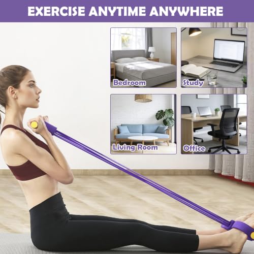 Pedal Resistance Band with Handle,25‑55 lbs Available,Full-Body Workout