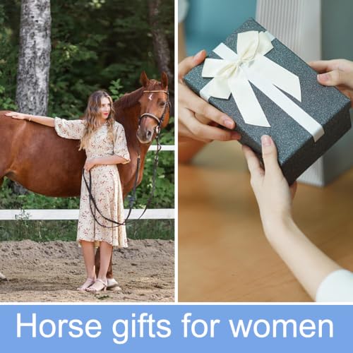 Junely Compression Socks for Women Knee High Stockings Funny Cute - color: Horse