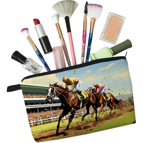 Livel lhood Kentucky Horse Race Cute Small Makeup Bag