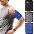 3 Pcs Running Phone Armband for Men Women, Black, Gray, White-Blue, L