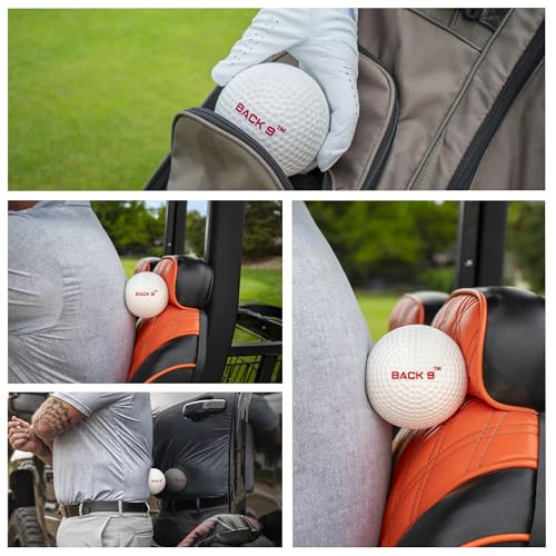 BACK 9 Golfers Massage Ball - for Myofascial Release, Trigger Point Therapy, Muscle Knots, and Yoga Therapy. Golf Accessories - Golf Traing Aid - Golf Balls - Golf Gifts