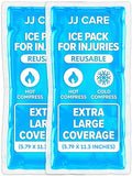 Ice Packs for Injuries Reusable (Pack of 2, XL) - Gel Ice Packs Reusable - Soft Ice Pack for Injuries with Wrap - Flexible Therapy, for Knee, Back, Neck, Wrist, & Ankle