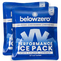 Below Zero Prefilled Reusable Ice Packs for Coolers | Long Lasting Freezer Ice Blocks for Camping, Lunch Bags & More | 48 Hour Cooler Ice Pack Technology - style: Small - 2pk (New Design)