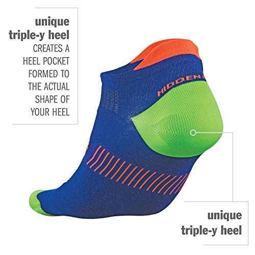 Balega Unisex Adult Hidden Dry Moisture Wicking Performance No Show Athletic Running Socks (1 Pair) - color: Neon Yellow, size: Small