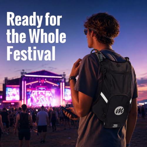 Moman Rave Backpack, 2L/68 fl oz Hydration Pack with BPA-Free Bladder