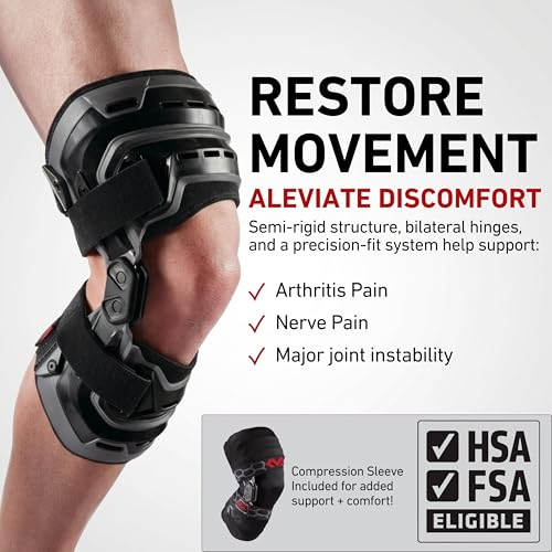McDavid Heavy Duty Hinged Knee Brace for Men, ACL MCL PCL, Side Stabilizers - size: XX-Large, style: Right Knee