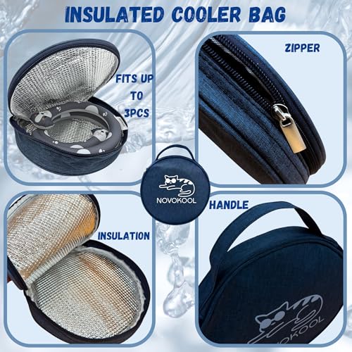 2 Pack Neck Cooling Tube with Insulated Bag - Reusable Ice Ring Neck Cooler Indoor Outdoor - Wearable Cooling Wrap - Relief for Summer and Hot Flashes - Ice Ring Freezes Under 64℉(2Dog) - color: 2 Pack Dog