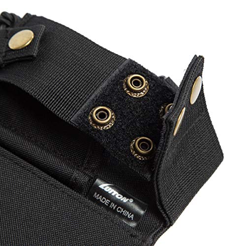 Radio Shoulder Holster Chest Harness Holder Vest Rig for Two Way Radio Chest Front Pack Pouch Walkie Talkie Case with Front Pouches for Kenwood Arcshell Retevis Baofeng UV-5R F8HP UV-82 - color: black