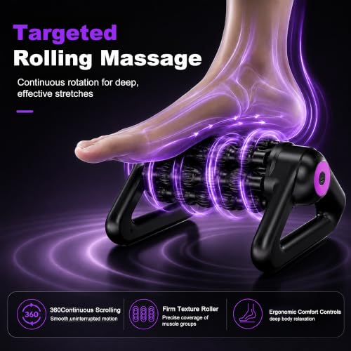 Electric Multi Roller Massager, 5-Speed Cordless Relaxer for Feet & Legs