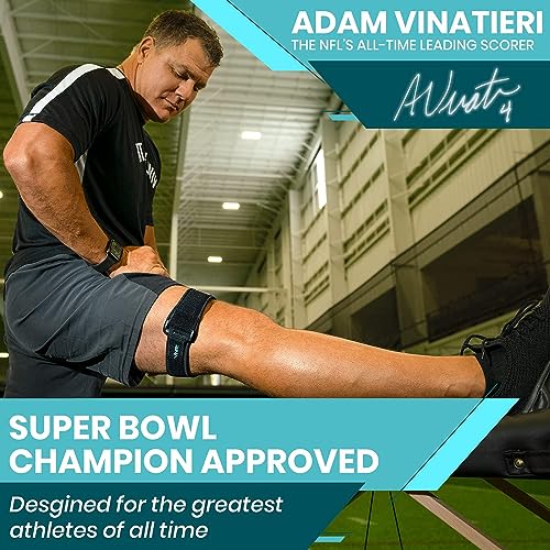 Vive IT Band Strap Iliotibial Band Compression Wrap - Outside of Knee Pain (Black, 1 Count (Pack of 1)) - style: Single