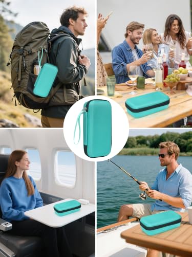 Portable Zepbound & Mounjaro Travel Case TSA Approved, GLP-1 Pen Cooler for 2 Injection Pens, EVA Insulated Medicine Travel Case with 2 Ice Packs for Flights and Daily Use, Green - color: Green