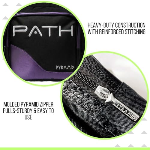 Pyramid Path Pro Deluxe Single Bowling Ball Tote - Holds One Ball, One Pair Shoes Up to Mens 15 - color: 1-Purple