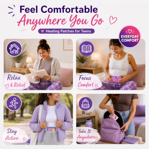 Heating Patches for Period Cramps, Teens & Women – 9 Count