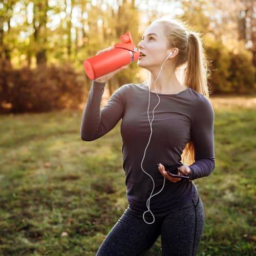 Lid for Hydro Flask 32 40 oz Wide Mouth, Replacement Lids Compatible with Hydro Flask Wide Mouth Water Bottle, Top Spout Lid with Handle, Wide Mouth Lid Chug Cap Accessories - color: Hibiscus - 1 Pack