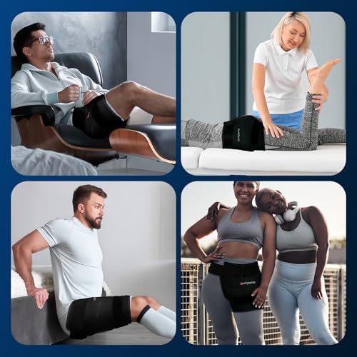 Comfytemp Hip Ice Pack Wrap for Sciatica Pain Relief, Black (S/M) - color: Black, size: Small/Medium