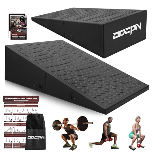 Squat Wedge Block, 1500 LBS Capacity, Non-Slip Heel Elevated Squat Wedge