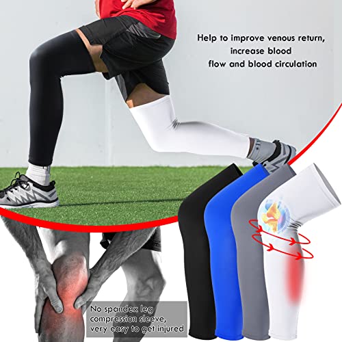 Tatuo Compression Leg Sleeves UV Protection - color: Black, White, Blue, Gray