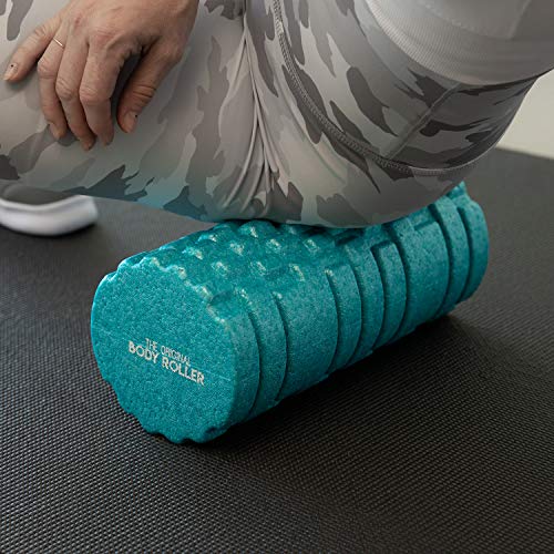 The Original Body Roller - High Density Foam Roller Massager for Deep Tissue Massage of the Back and Leg Muscles - Self Myofascial Release of Painful Trigger Point Muscle Adhesions (Turquoise) - color: Turquoise