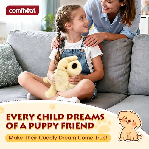 Microwave Heating Pad for Pain Relief, Microwavable Stuffed Animal - style: Golden Retriever Dog