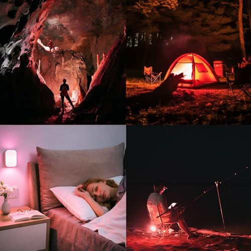 40W Red Camp Light with Magnet&Hanging for Tent & Canopy（Upgraded Cooling） - size: 40W