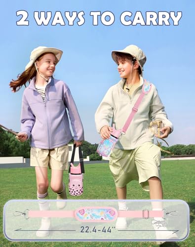Miss Adola Kids Water Bottle Carrier, 10-18 Oz - color: Pink Fishtail