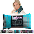 Microwavable Heating Pads for Winter Warmth, Back, Stomach & Head Comfort – Kalore Soft Cotton Tartan Neck Wrap – Even Heat Distribution Hot Compress Bag – Wheat Heat Pad XL - Unscented – Turquoise - size: Unscented, style: Tartan Turquoise
