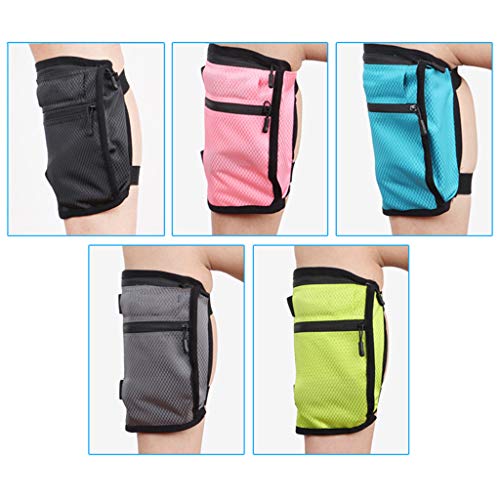 Practical Phone Leg Straps, Running Armband Sleeve Phone Holder with Adjustable Strap for Sports Exercise Workout - color: Gray