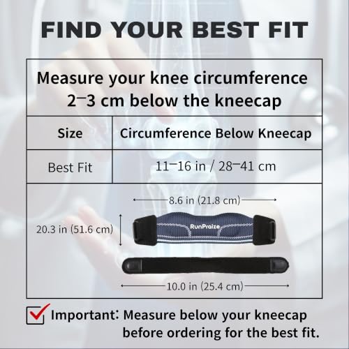 Knee Strap 2 Pack for Patellar Tendon Support – Adjustable Patella Knee Band for Running, Walking, Hiking, Tennis & Pickleball, Light Blue - color: Light Blue