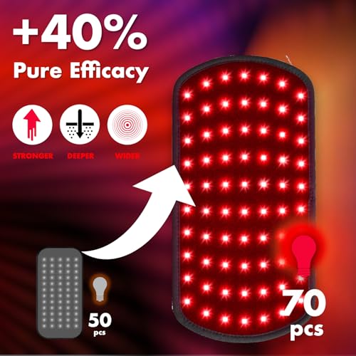 Red Light Therapy for Body, 3 in 1 LEDs Red Light Therapy Belt - size: 12.3" x 6"