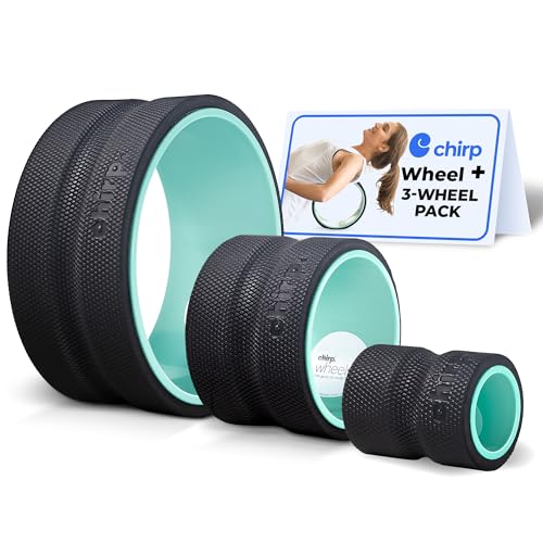 Chirp Wheel+ Foam Roller 3-Pack, Back & Neck Pain Relief, Mint - size: 3 Pack