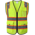 High Vis Safety Vest for Men with Pockets,EK176,Yellow,M - color: Yellowmesh-ek176, size: Medium
