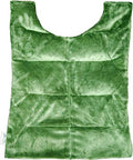 Herbal Concepts Aromatherapy Vest Shaped Microwaveable Wrap Made of Organic Flaxseed, Peppermint, & Lemon Grass for Back | Back Pack Relieves Stress & Pain | Available in Charcoal (Olive) - color: Olive