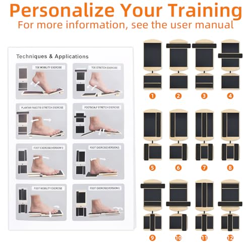 Ankle Strengthener Balance Board, Single Leg Foot Strengthener for Plantar Fasciitis & Achilles Tendonitis, Ankle Rehab & Mobility Trainer, Foot Balance Board Physical Therapy Equipment ﻿