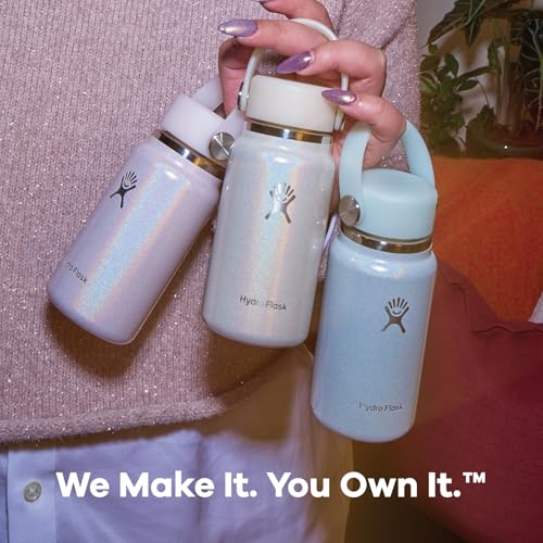 Hydro Flask Micro Bottle - Leak Proof Purse or Pocket Flask - Insulated Mini Water Bottle 6.7 Oz Glimmer Pink - color: GLIMMER PINK