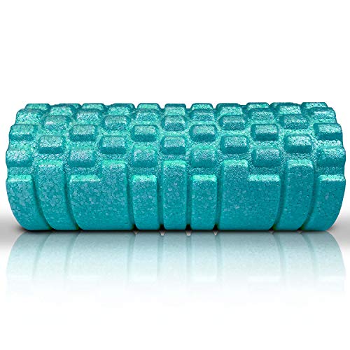 The Original Body Roller - High Density Foam Roller Massager for Deep Tissue Massage of the Back and Leg Muscles - Self Myofascial Release of Painful Trigger Point Muscle Adhesions (Turquoise) - color: Turquoise