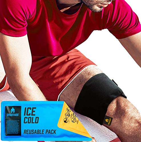 Sparthos Reusable Hot Cold Gel Ice Pack, Pain Relief - Small + Cover - size: Small, style: Pack of 1 + Cover