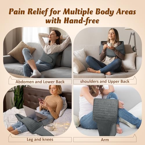 Heating Pad for Back and Period Cramps - color: Blackish Green