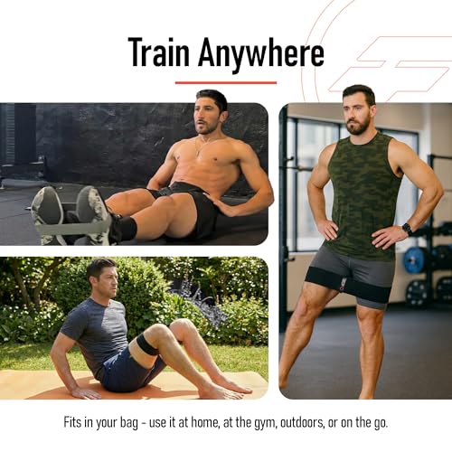 GluteX Resistance Bands 4 Pack for Women & Men, Non-Slip Fabric Booty Bands for Glutes, Legs & Hips, 4 Resistance Levels (Light/Medium/Strong/Heroic), Exercise Bands with Carry Bag