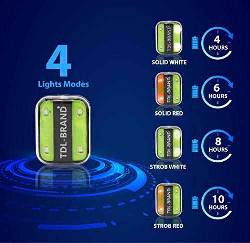 Clip-on LED Safety Light, Rechargeable, Powerful, Perfect for Walking, Jogging, Running, Working, Nursing, Camping at Night - with Four Light Modes (Reflective Green) - color: Reflective Green