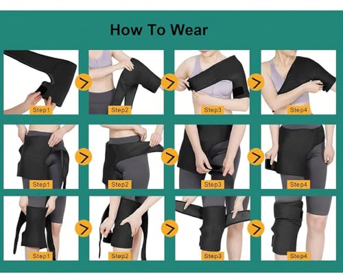 Reusable Gel Ice Packs Hot Cold Therapy with Adjustable Velcro Strap